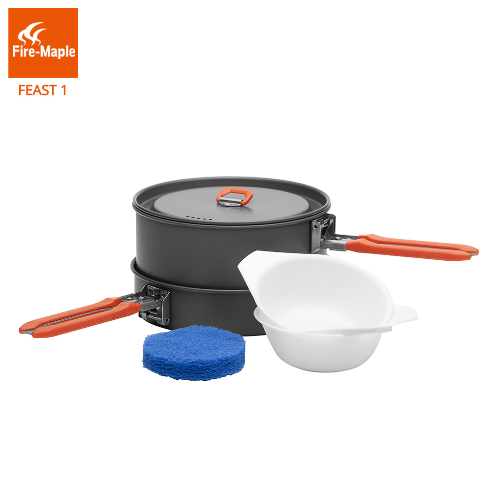 Camping Cooking Set Stainless Steel - Огонь Клен праздник 1 Открытый Отдых