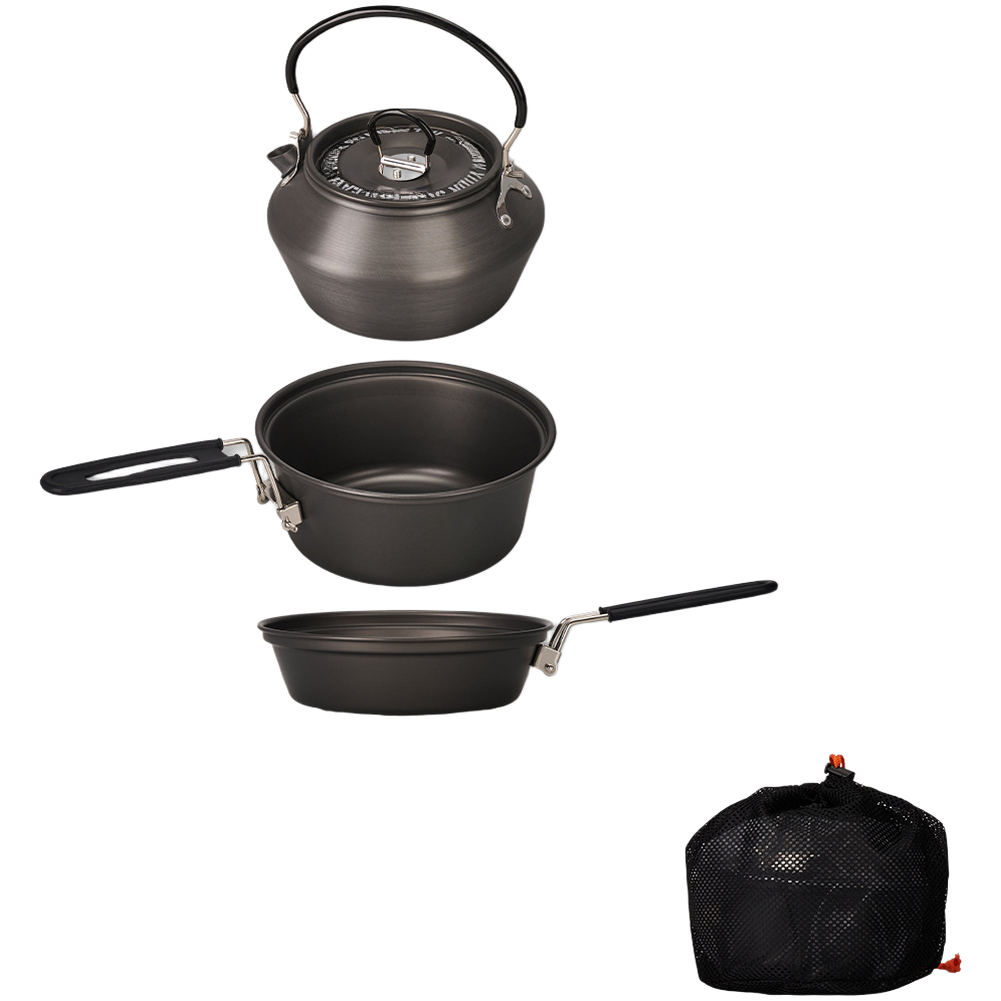 Camping Cooking Pots And Pans - Легкий набор походной посуды из алюминиевого