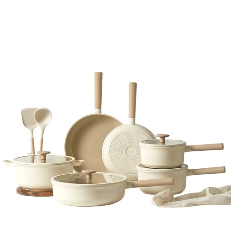 Camping Cooking Pots And Pans Set - Набор кухонной посуды Geling: 8 предметов,