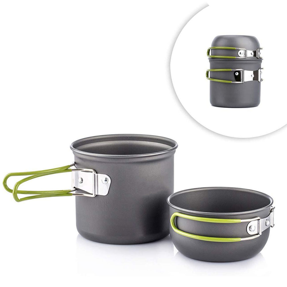 Camping Cooking Pots And Pans - Сверхлегкие походные кастрюли, набор посуды, портативная