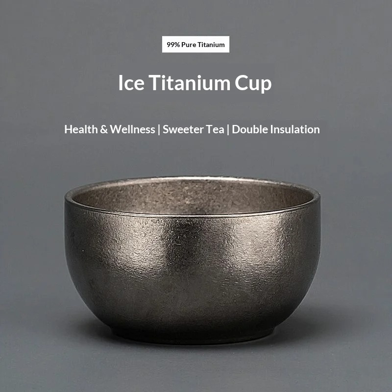 Camping Cooking Bowl - Титановая высококачественная маленькая чайная чаша, кружка