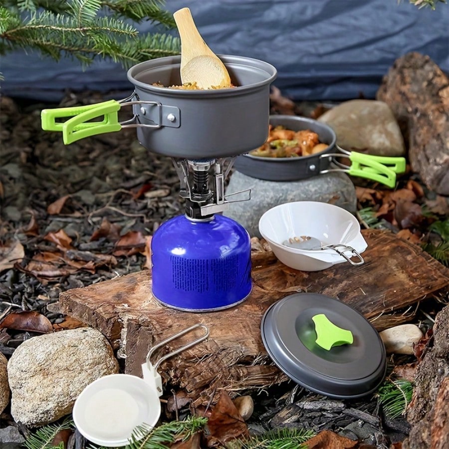Camping Cooking Set Stainless Steel - Набор для приготовления пищи в кемпинге: