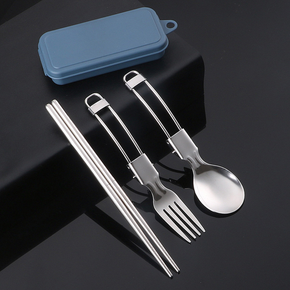 Camping Cooking Set Stainless Steel - Столовые приборы для пикника, походная посуда,