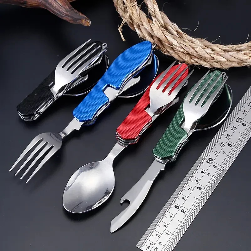 Camping Cooking Set Stainless Steel - Набор столовых приборов из нержавеющей стали