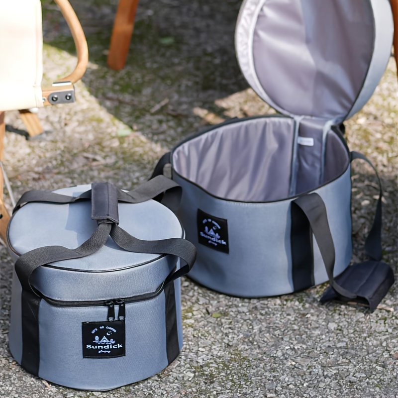 Camping Outdoor Cooking Equipment - Ведро-органайзер для походной посуды с боковым
