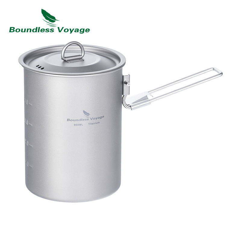 Camping Cooking Kits - Титановая чашка Boundless Voyage, 900 мл,