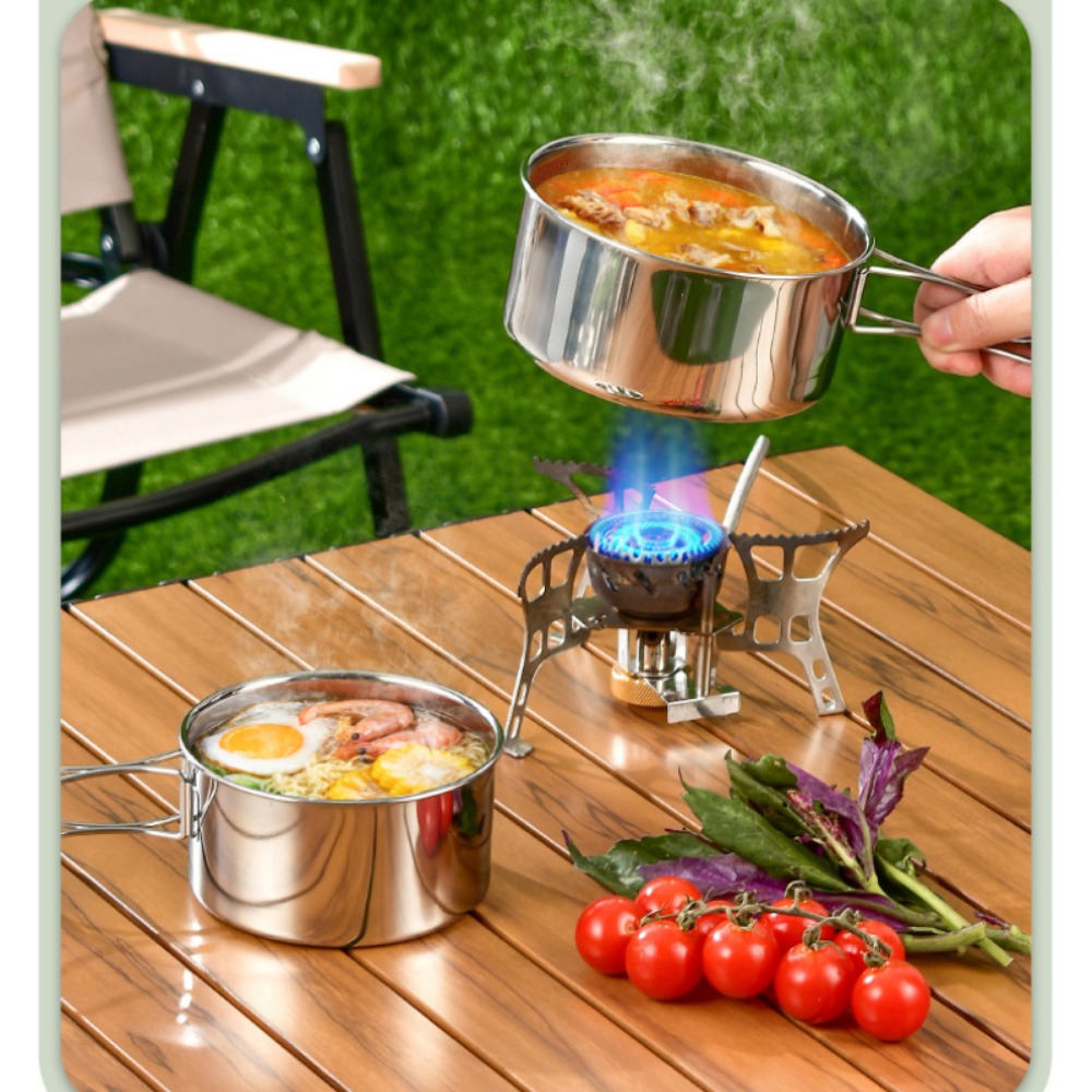 12 шт., набор повара для прикл – обзор и цена Camping Cooking Pots And Pans Set