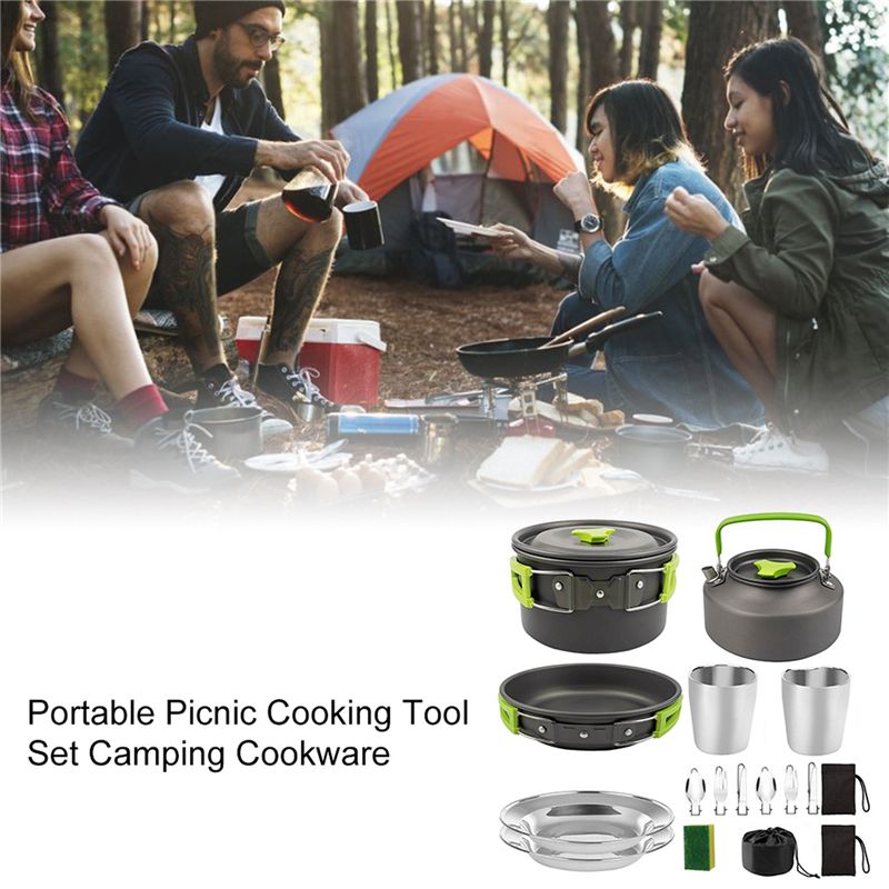【КУПАТЕЛИ】Посуда для кемпинга, – обзор и цена Camping Cooking Pots And Pans