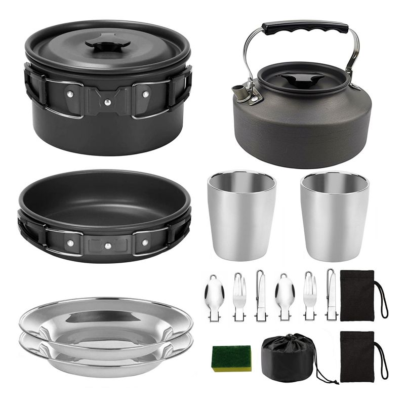【КУПАТЕЛИ】Посуда для кемпинга, – обзор и цена Camping Cooking Pots And Pans