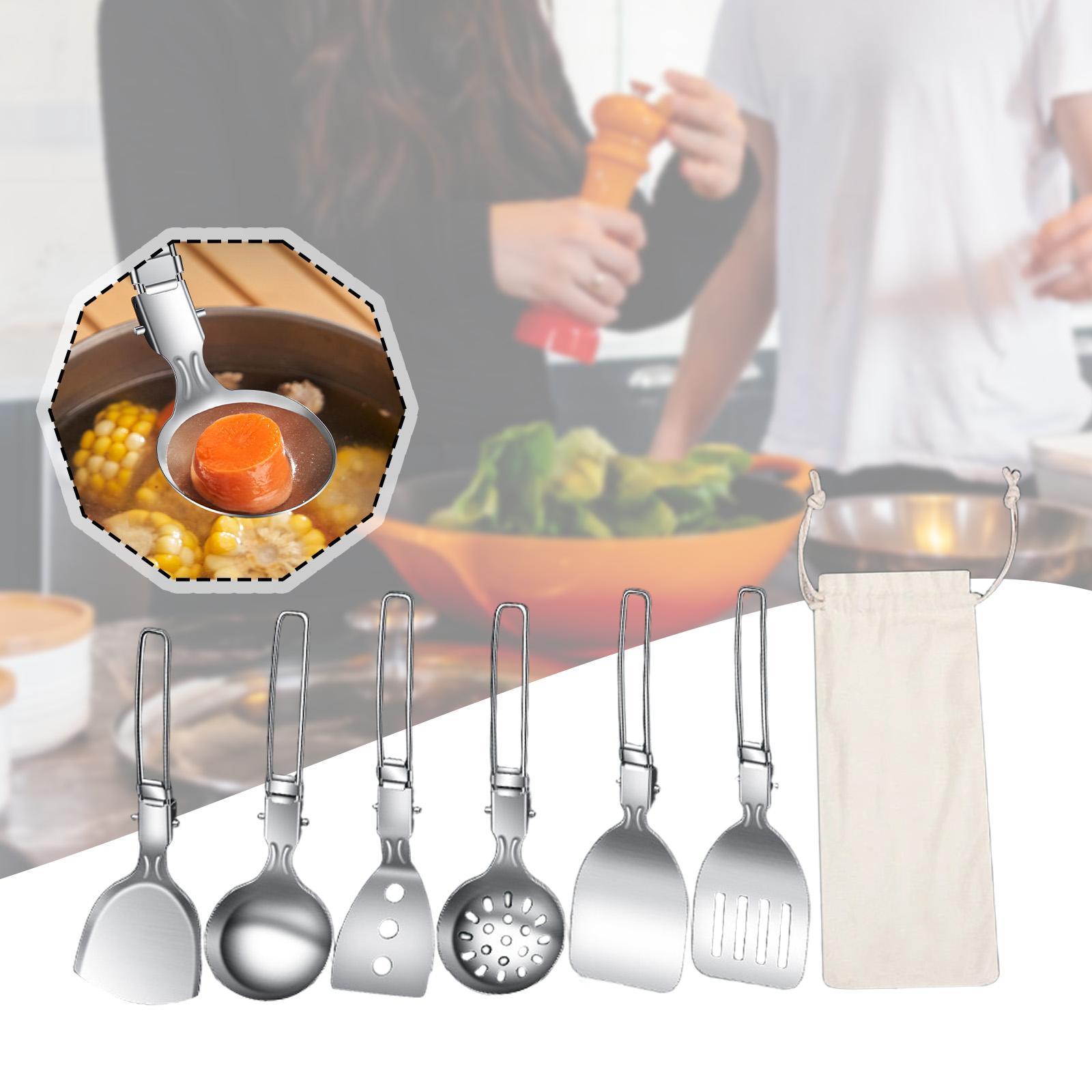 7 шт., набор посуды для кемпин – обзор и цена Camping Cooking Essentials Kit