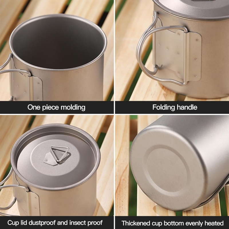Титановая походная кружка со с – обзор и цена Camping Cooking Kit