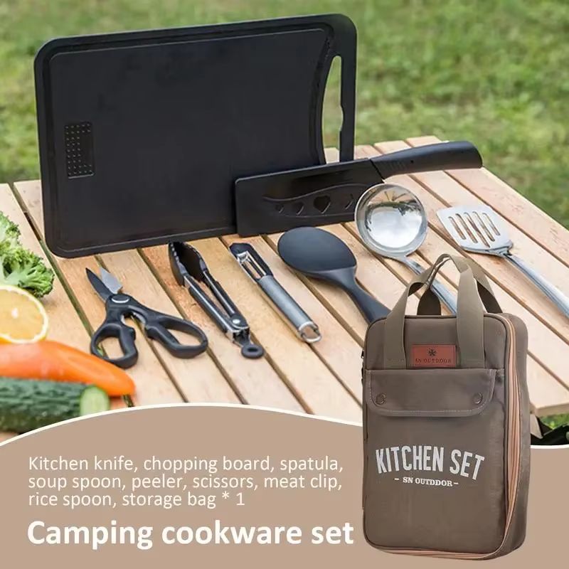 Набор походной кухонной утвари – обзор и цена Camping Cooking Set Stainless Steel