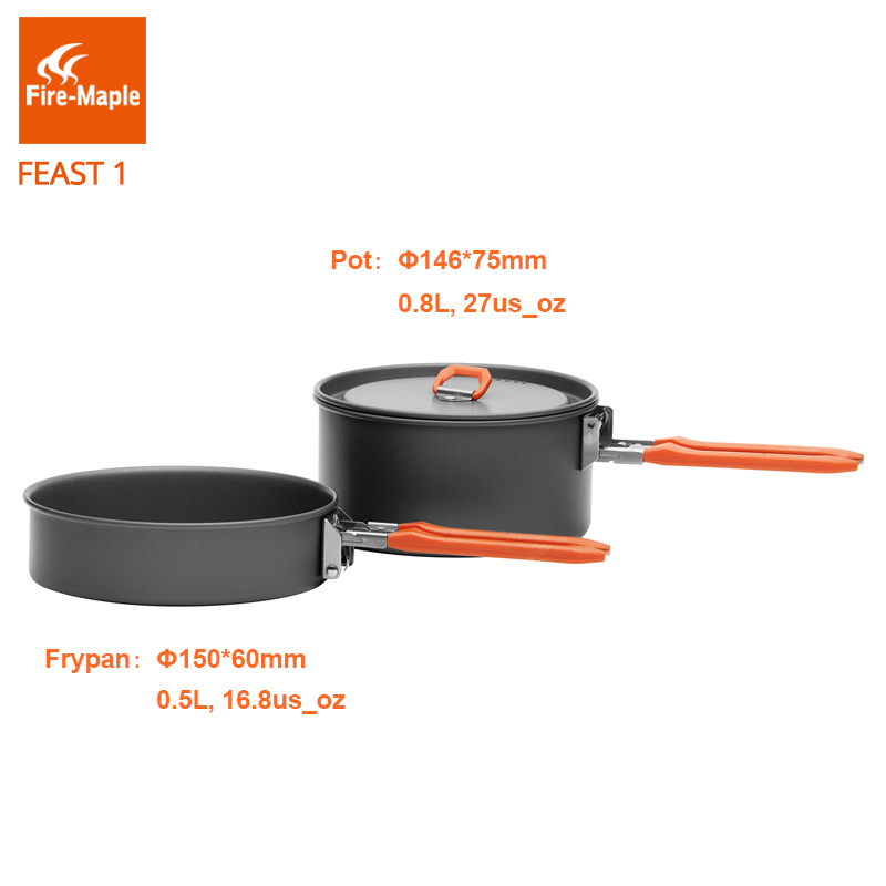 Огонь Клен праздник 1 Открытый – обзор и цена Camping Cooking Set Stainless Steel