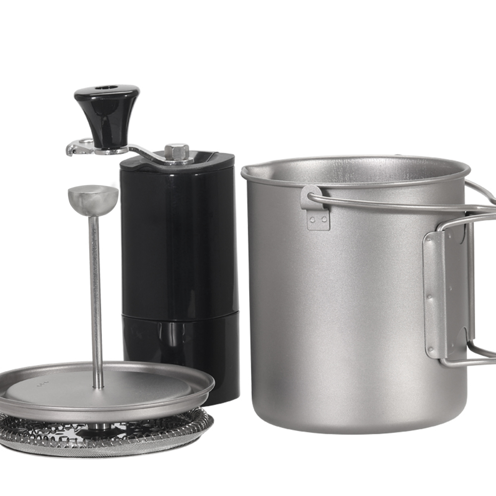 Титановая кофейная чашка Lixad – обзор и цена Camping Cooking Set Stainless Steel