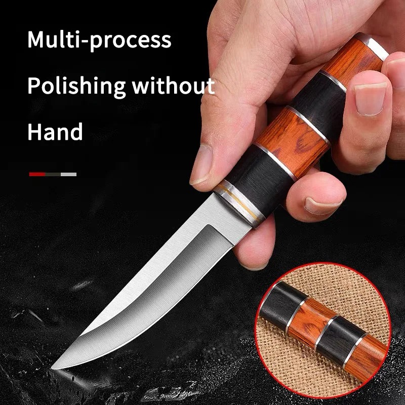 Нож для барбекю из нержавеющей – обзор и цена Camping Cooking Knife With Sheath