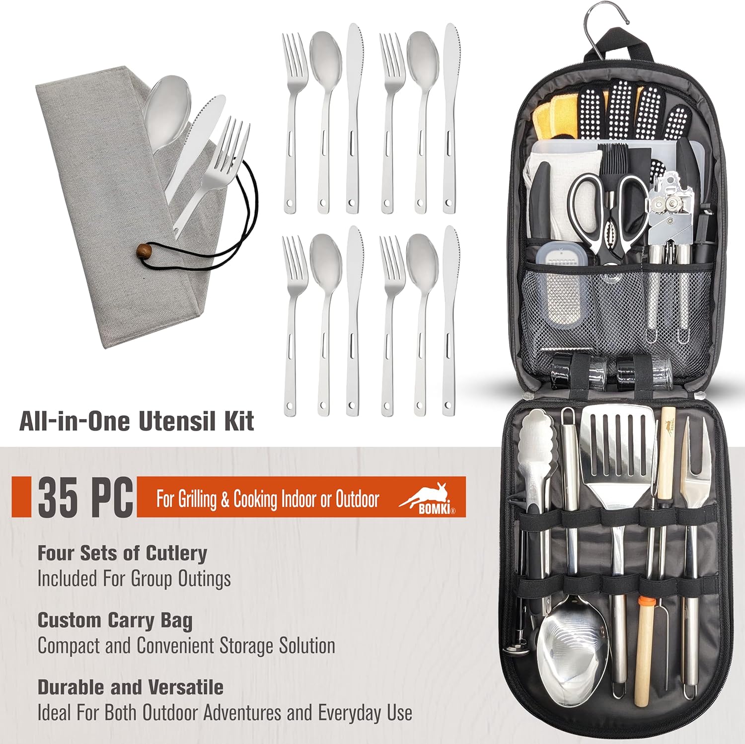 Набор походной посуды и принад – обзор и цена Camping Cooking Essentials Kit