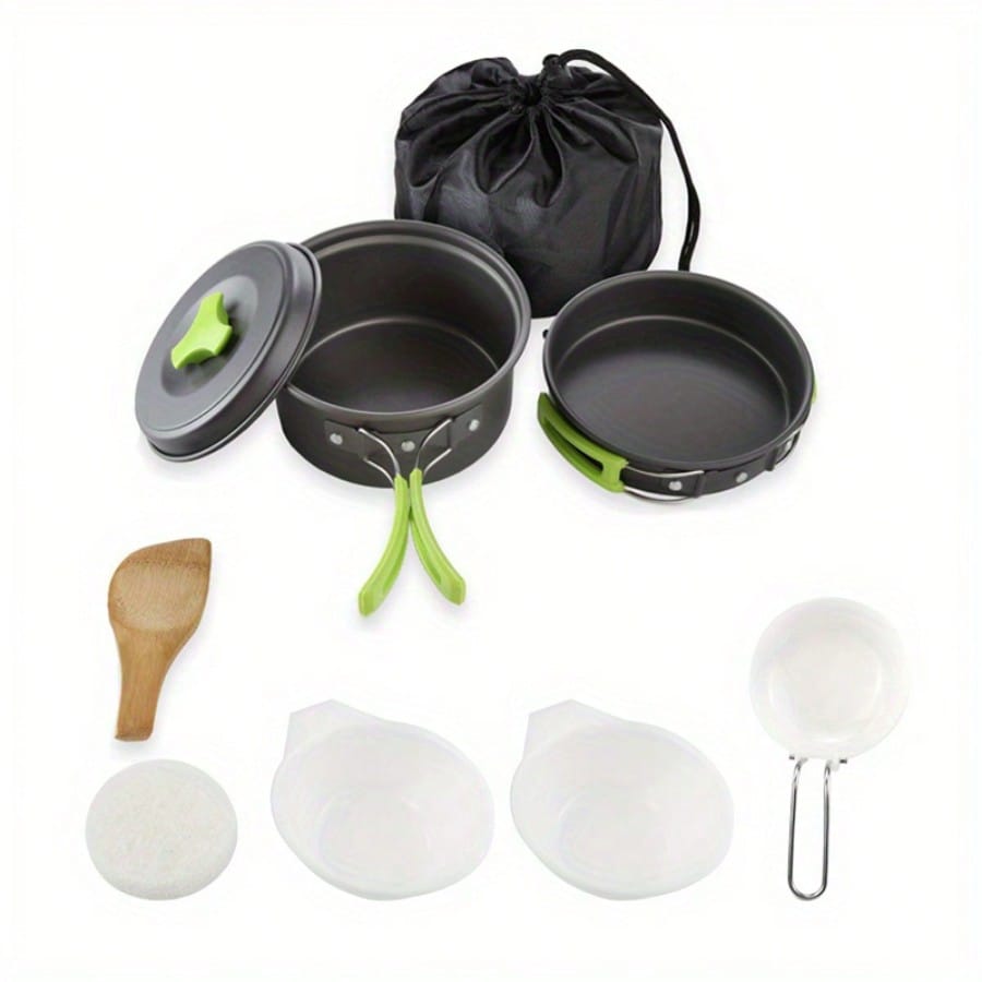 Набор для приготовления пищи в – обзор и цена Camping Cooking Set Stainless Steel