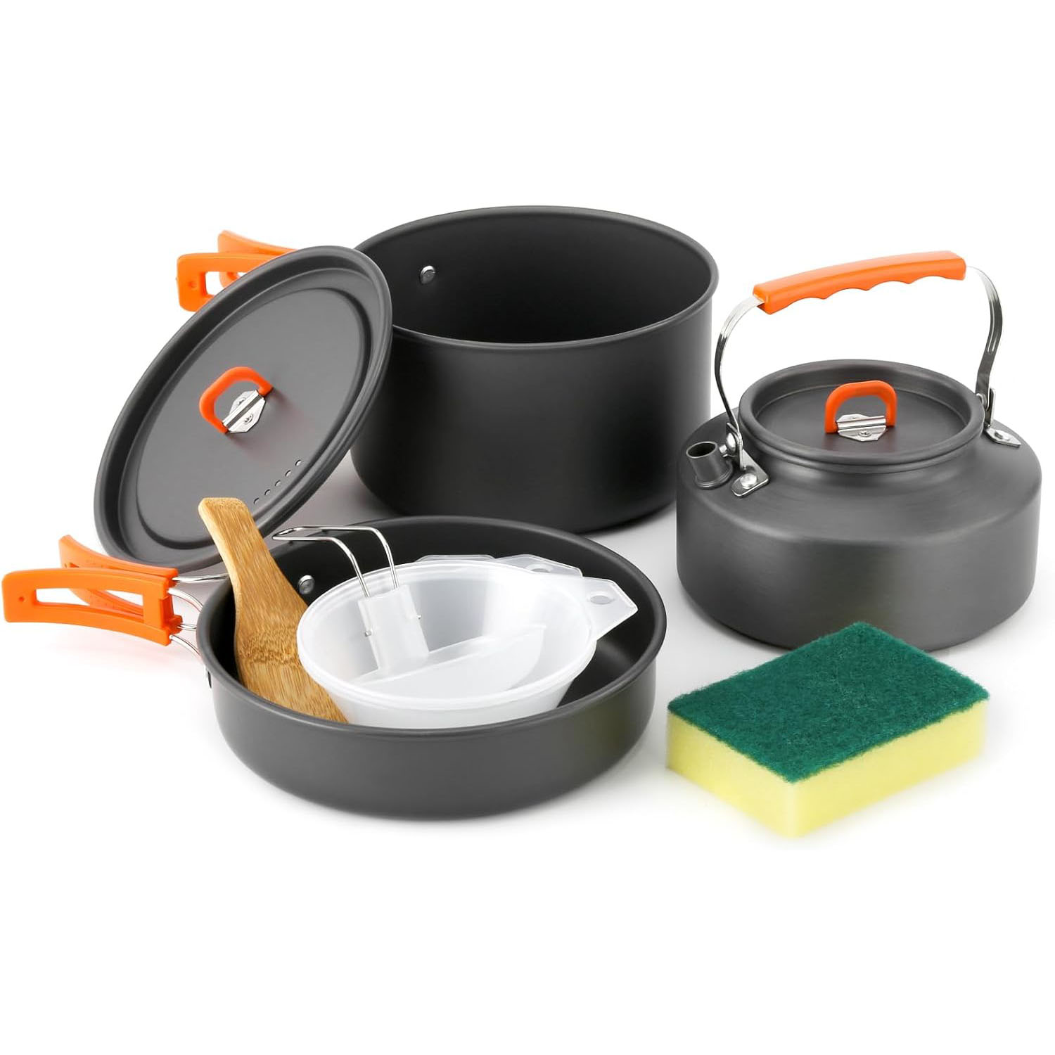 Набор походной посуды: кастрюл – обзор и цена Camping Cooking Pots And Pans Set