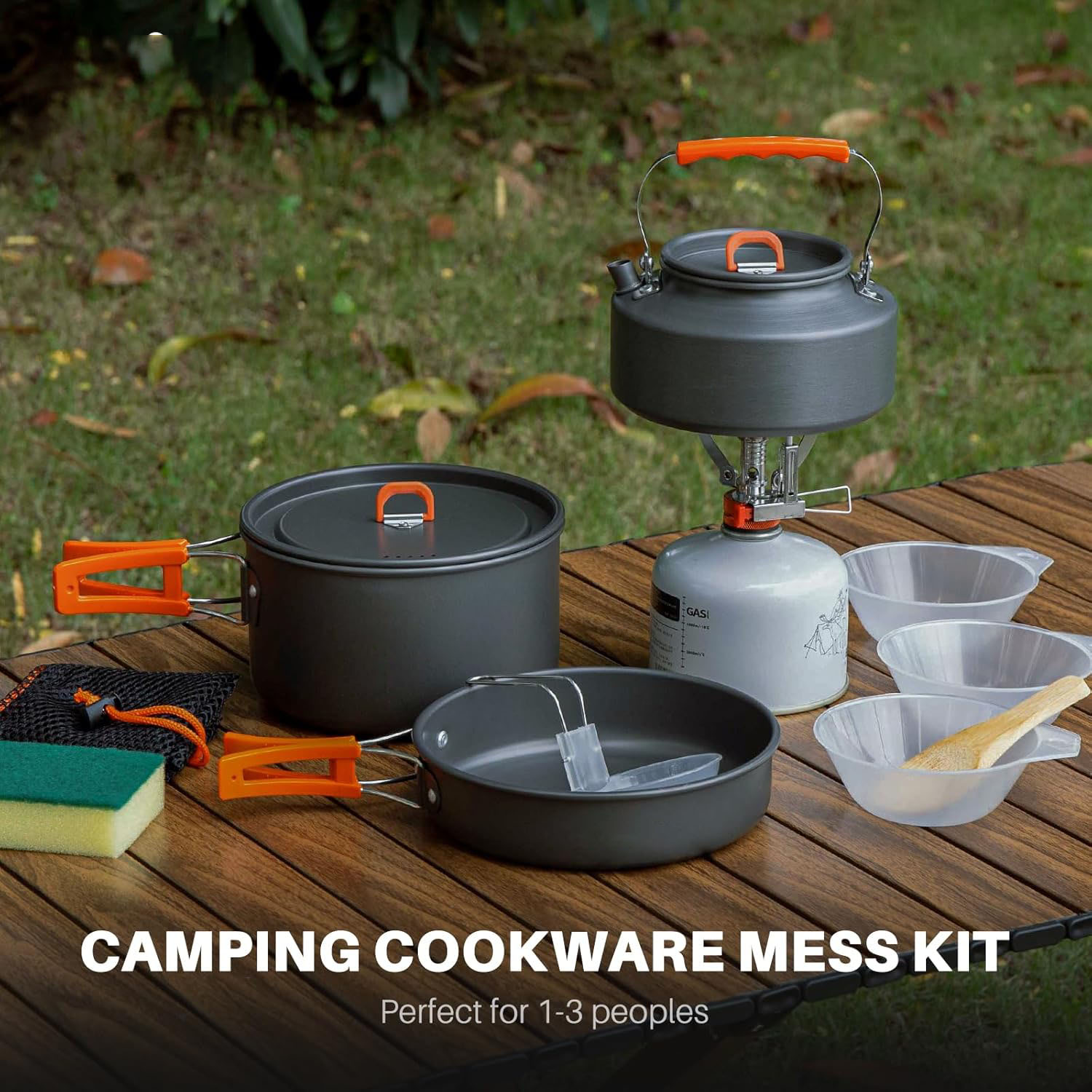 Набор походной посуды: кастрюл – обзор и цена Camping Cooking Pots And Pans Set