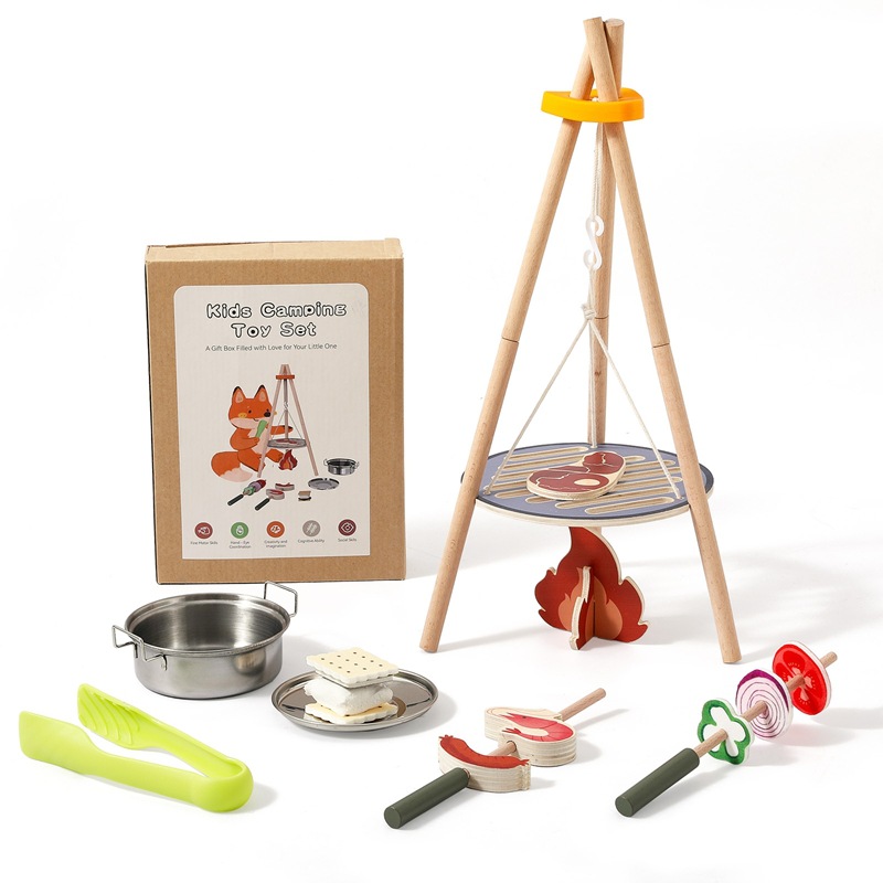 Деревянный детский набор для к – обзор и цена Camping Cooking Kids