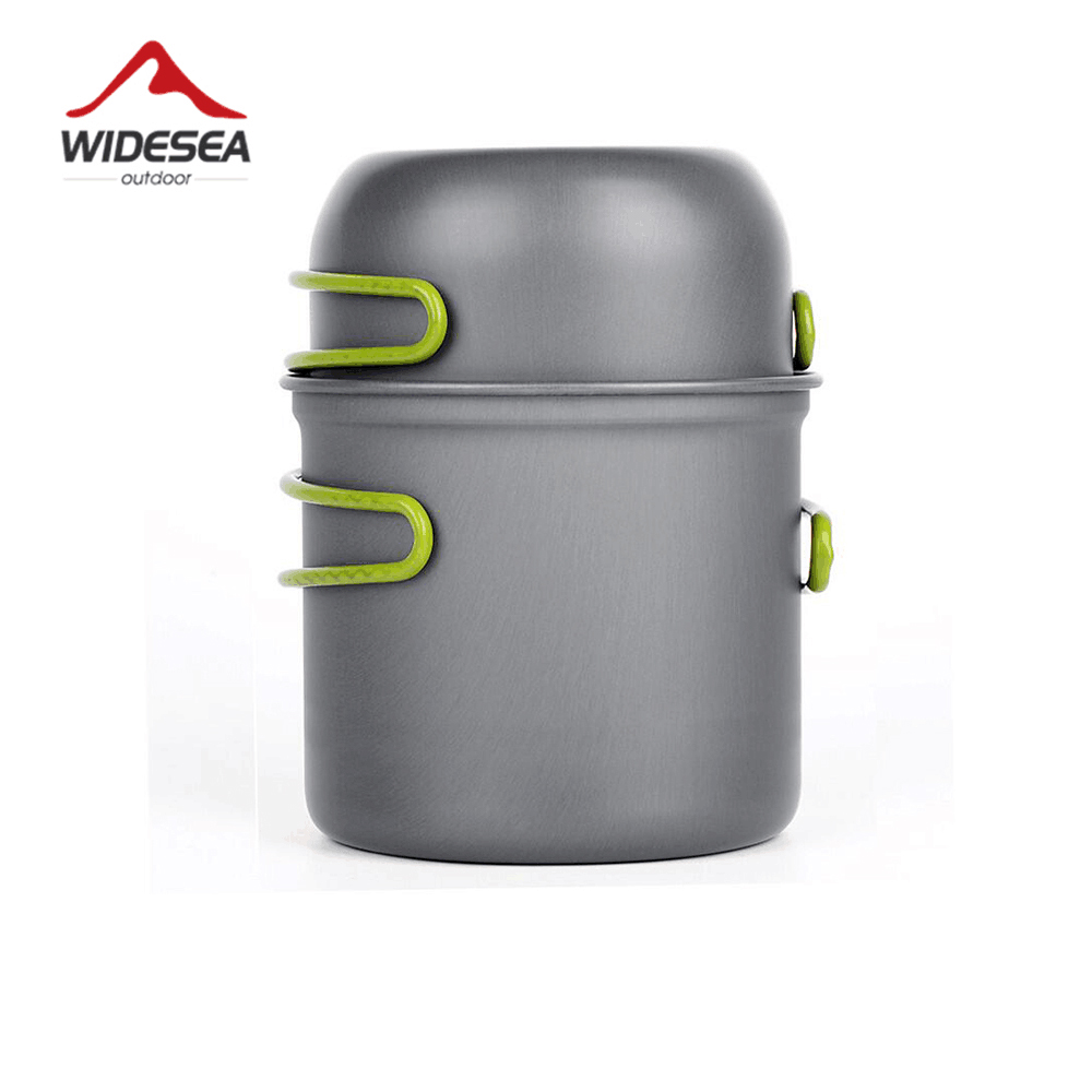 Набор ультралегкой походной по – обзор и цена Camping Cooking Set Stainless Steel