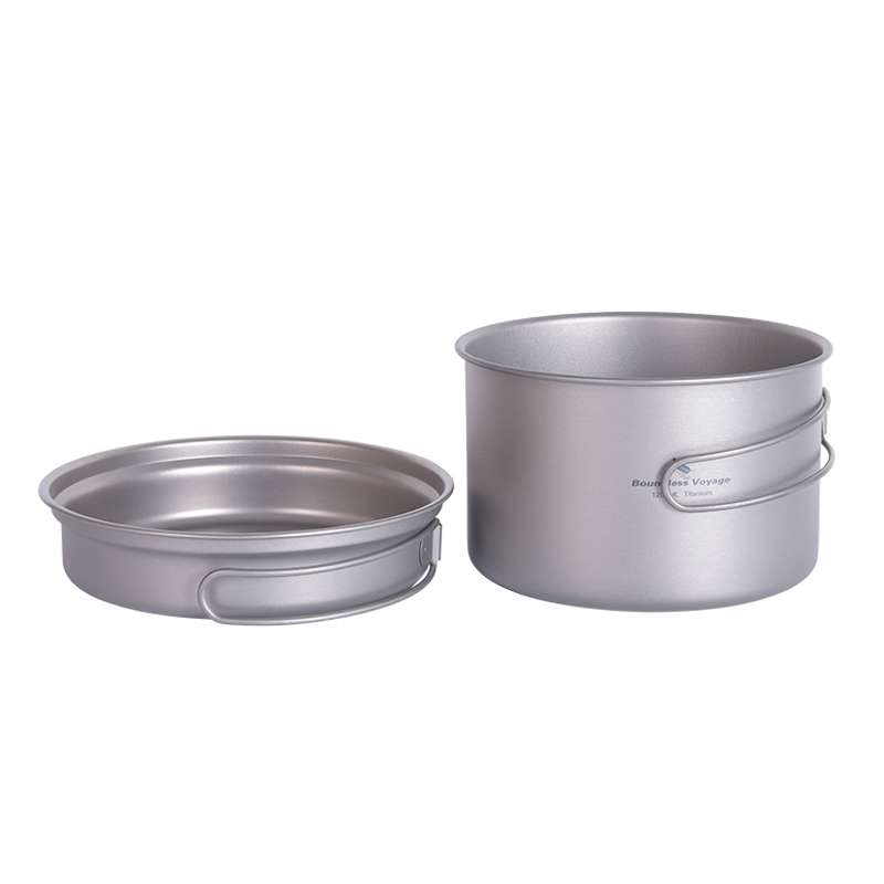 Титановая сковорода-кастрюля B – обзор и цена Camping Cooking Pots And Pans Set