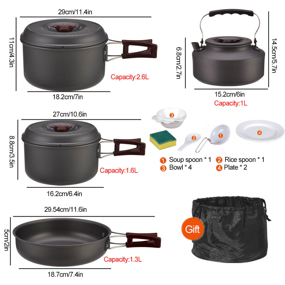Кастрюля для пикника на 3-4 че – обзор и цена Camping Cooking Pots And Pans