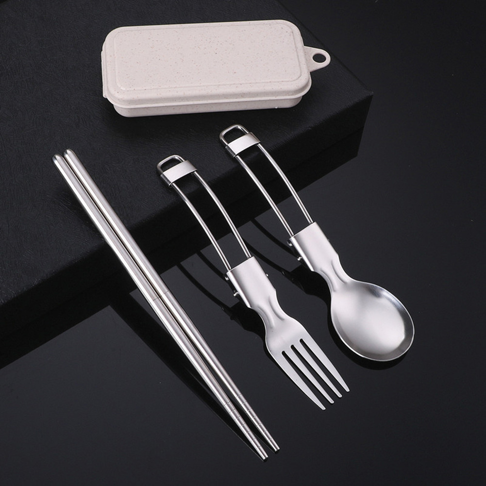 Столовые приборы для пикника,  – обзор и цена Camping Cooking Set Stainless Steel