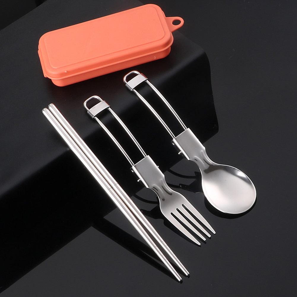 Столовые приборы для пикника,  – обзор и цена Camping Cooking Set Stainless Steel