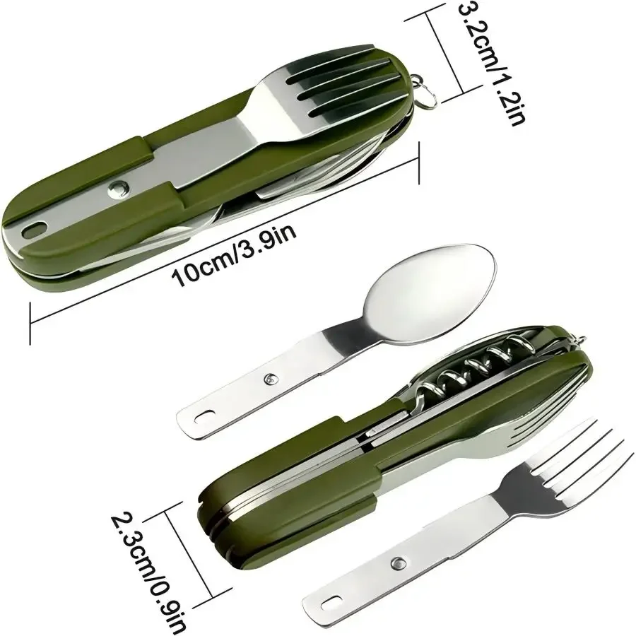Набор для кемпинга 5-в-1 из не – обзор и цена Camping Cooking Set Stainless Steel
