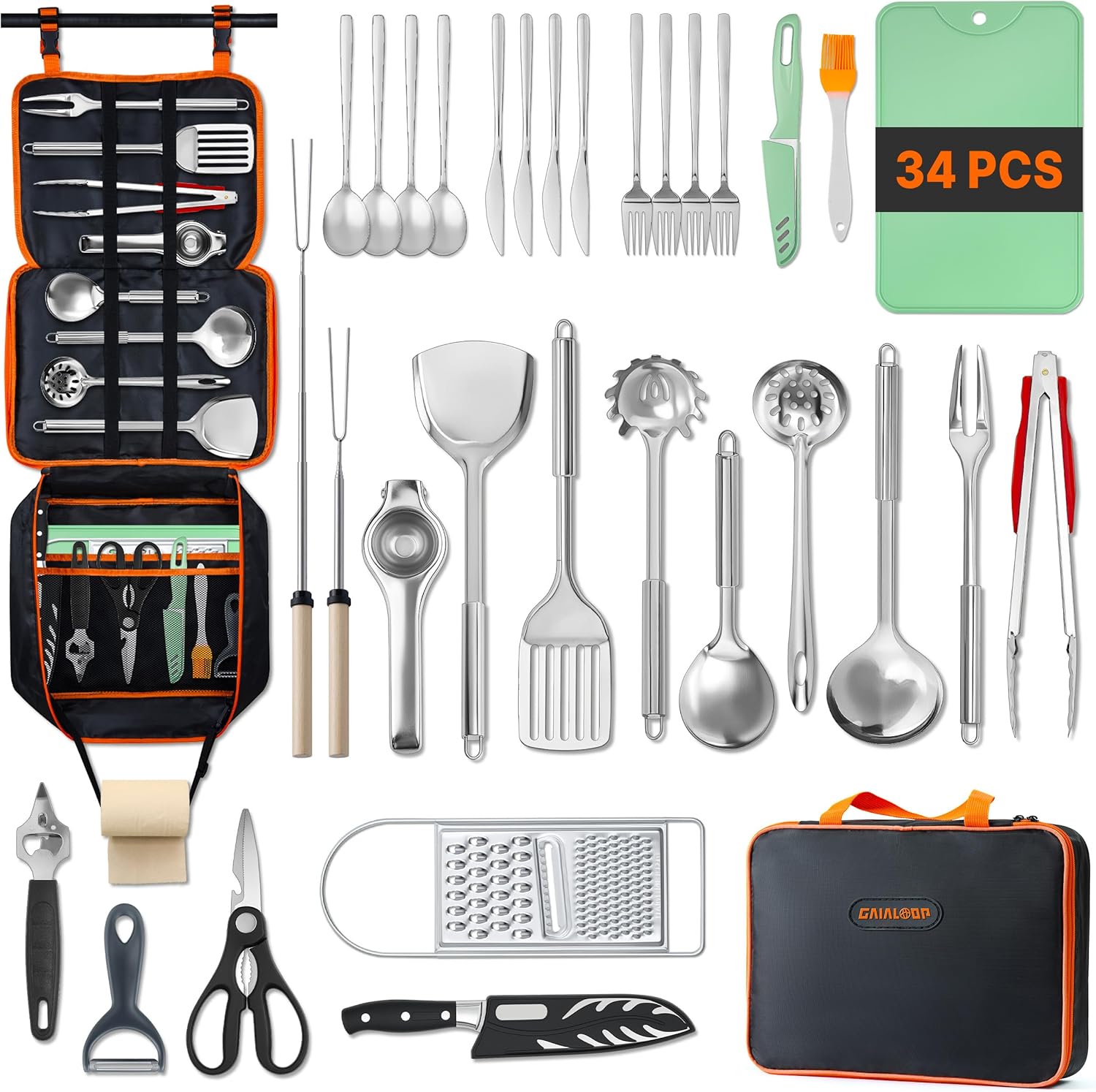 Набор походной посуды для кемп – обзор и цена Camping Cooking Essentials Kit