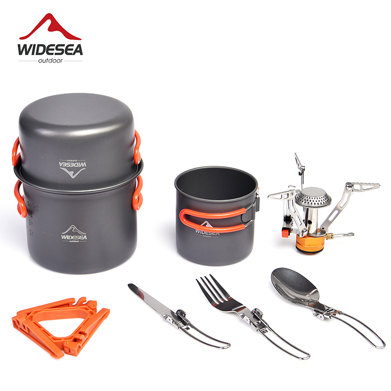 Набор посуды Widesea для кемпи – обзор и цена Camping Outdoor Cooking Equipment