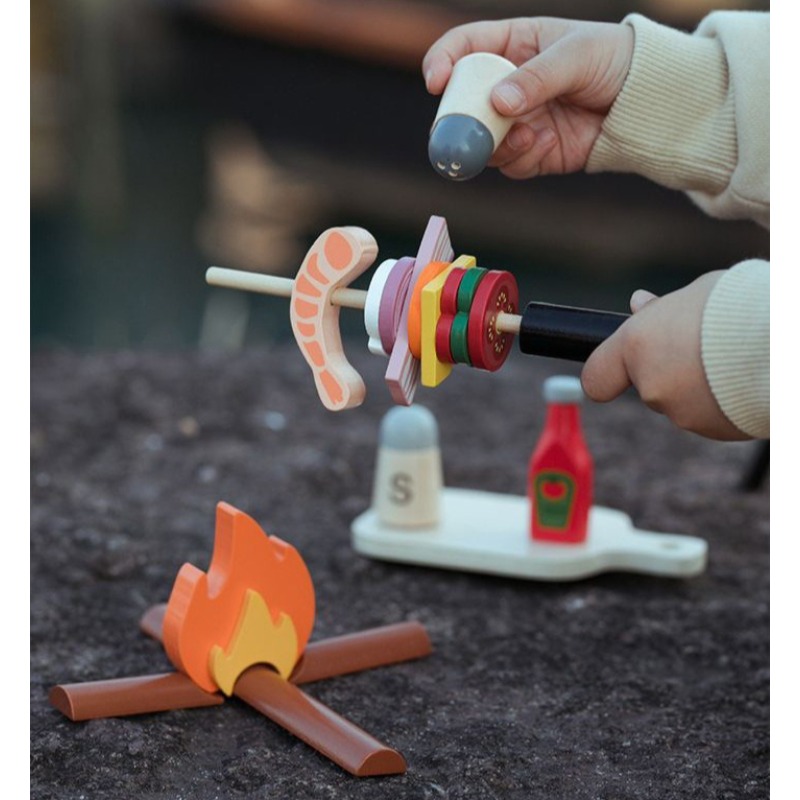 Деревянный набор для ролевых и – обзор и цена Camping Cooking Kids