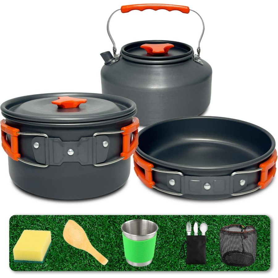 Набор посуды для кемпинга: кас – обзор и цена Camping Cooking Pots And Pans