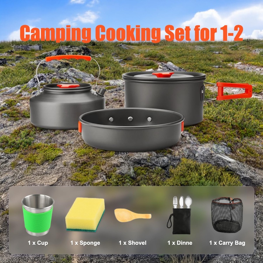 Набор посуды для кемпинга: кас – обзор и цена Camping Cooking Pots And Pans