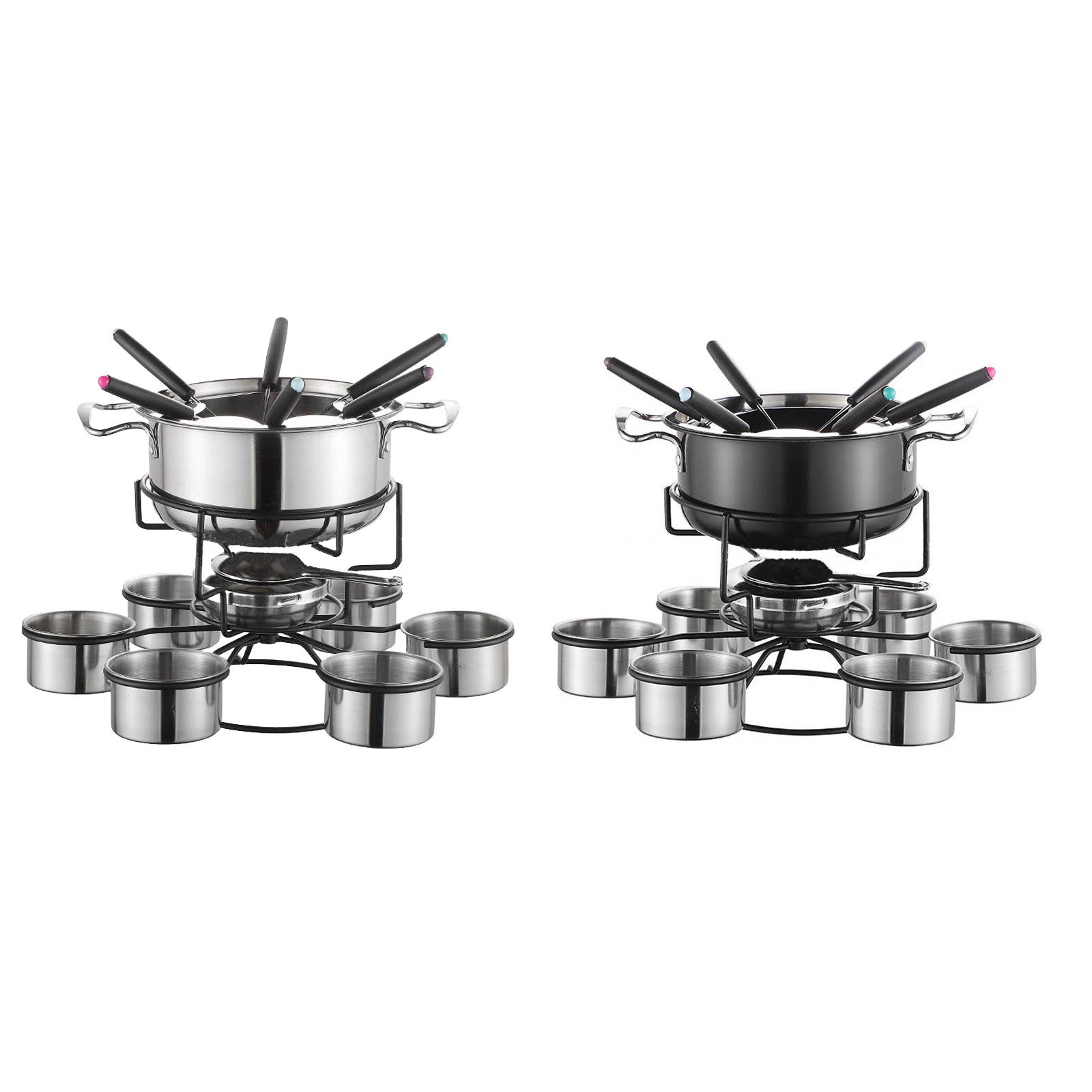 Набор для фондю: утолщенная мн – обзор и цена Camping Cooking Set Stainless Steel