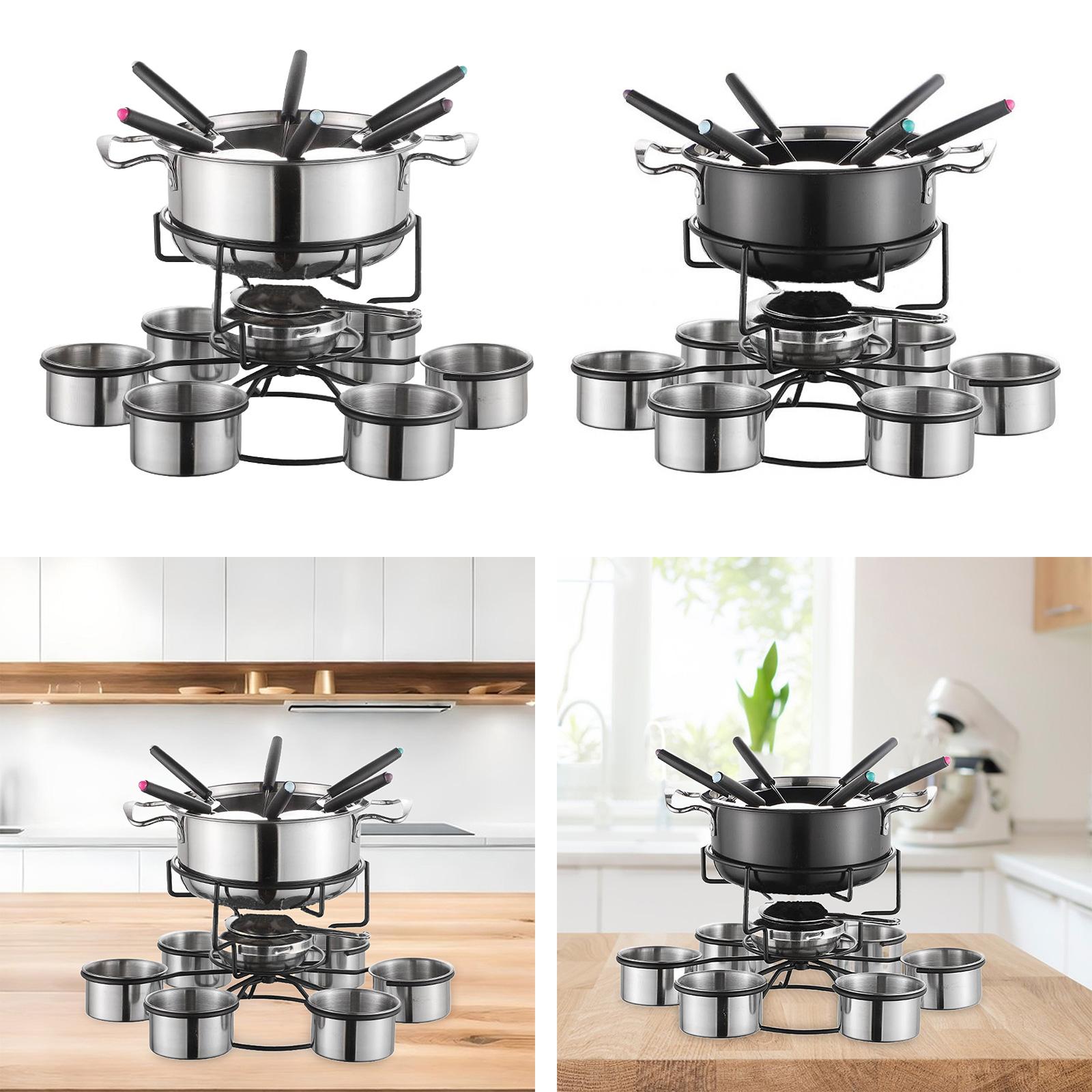 Набор для фондю: утолщенная мн – обзор и цена Camping Cooking Set Stainless Steel