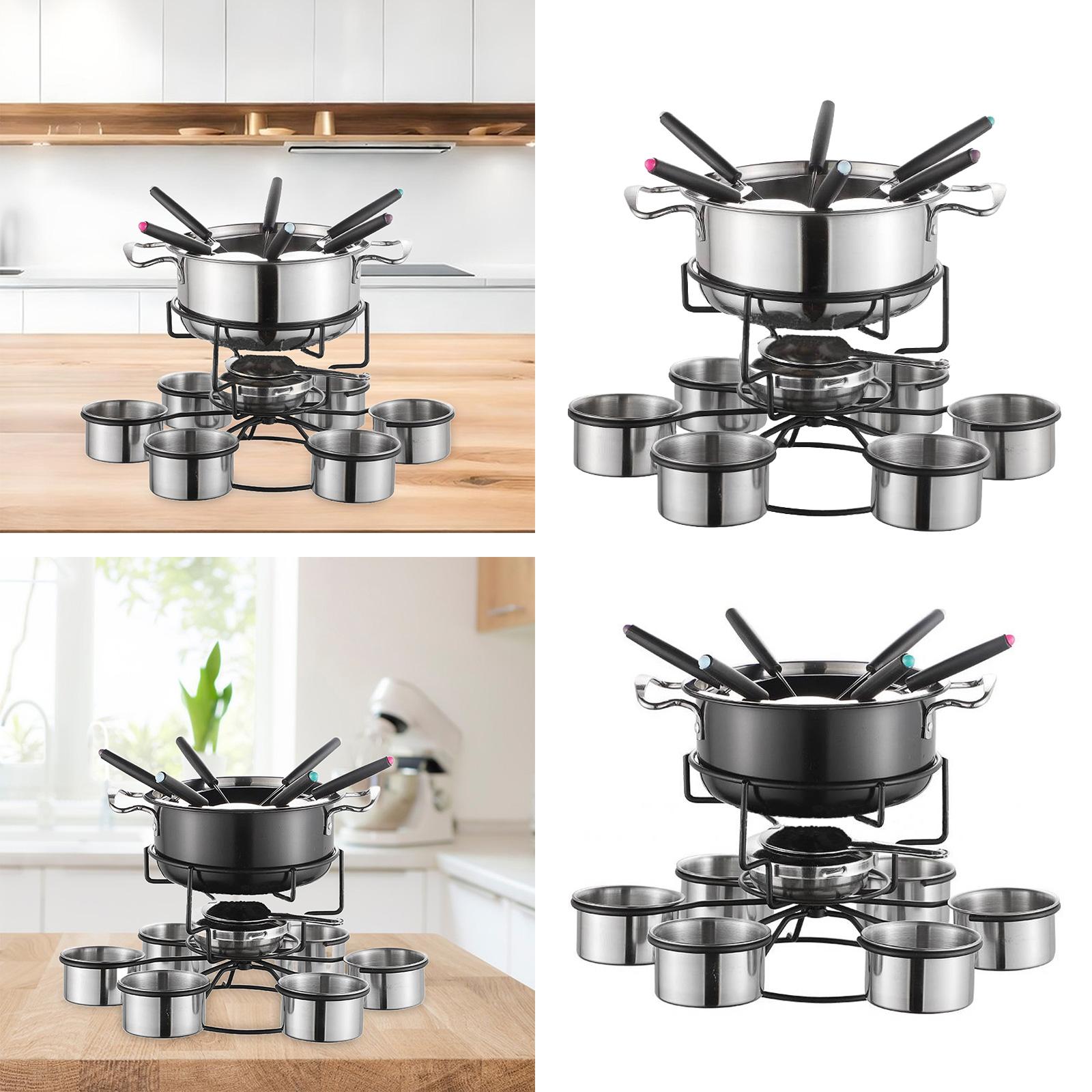 Набор для фондю: утолщенная мн – обзор и цена Camping Cooking Set Stainless Steel