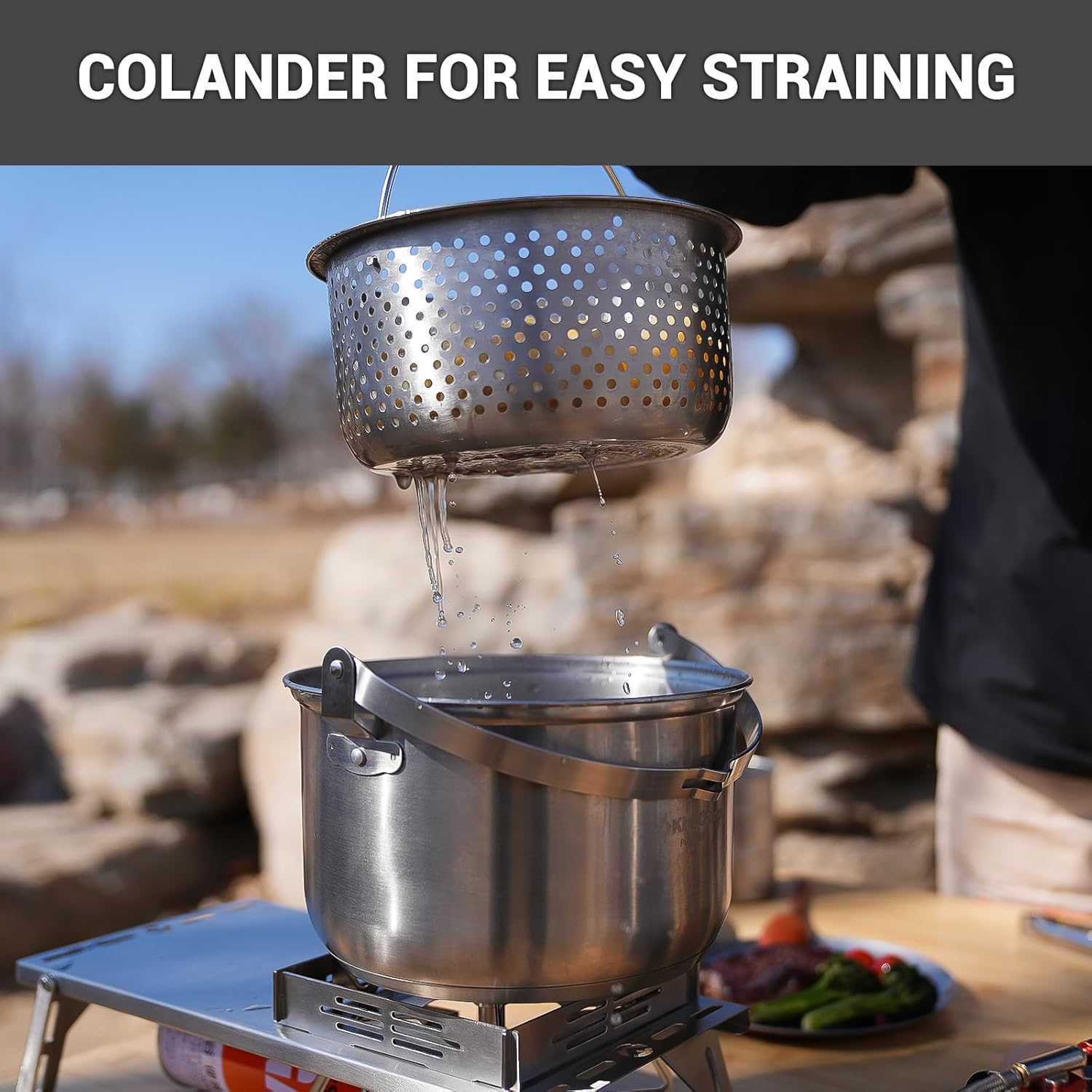 Набор походной посуды из нержа – обзор и цена Camping Cooking Pots And Pans Set