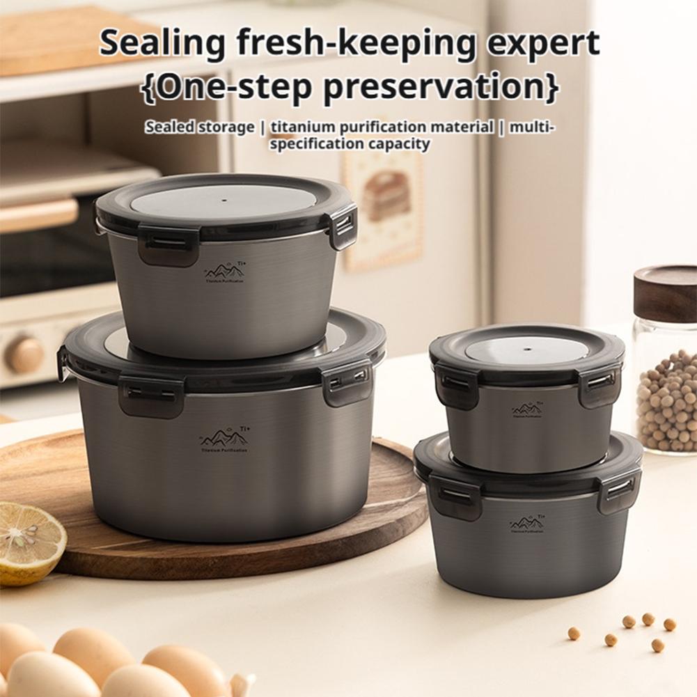 Титановый круглый контейнер дл – обзор и цена Camping Cooking Bowl
