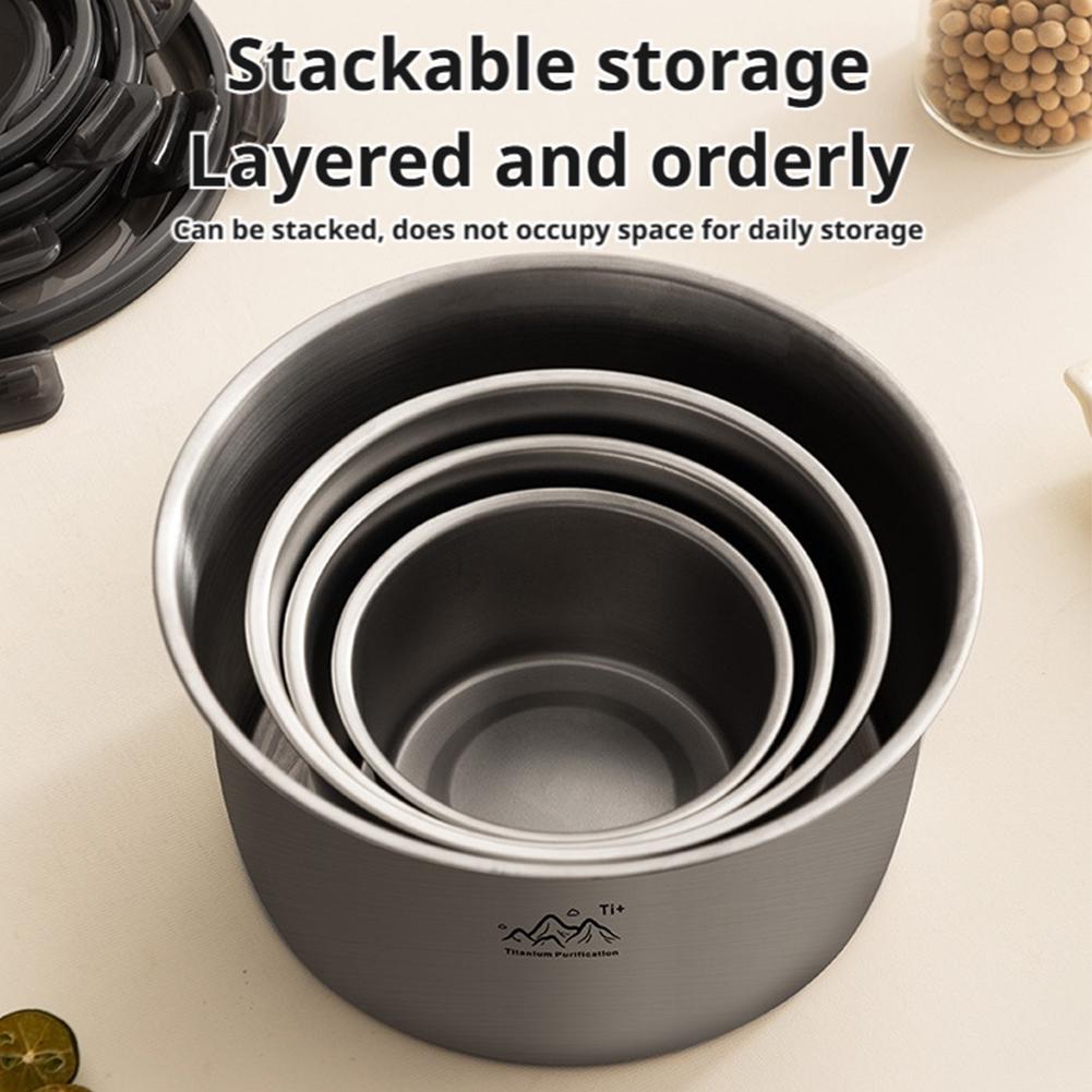 Титановый круглый контейнер дл – обзор и цена Camping Cooking Bowl