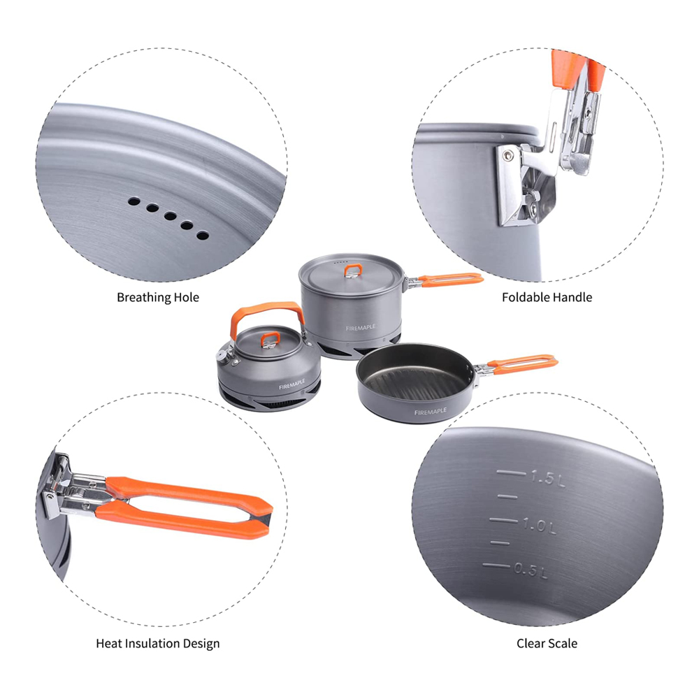 Fire Maple Кемпинг посуда Пеши – обзор и цена Camping Cooking Set Stainless Steel
