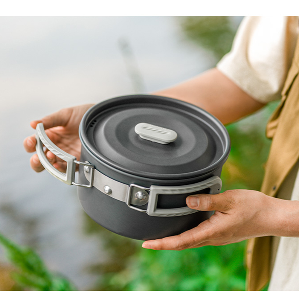 Набор уличных кастрюль Natureh – обзор и цена Camping Cooking Set Stainless Steel