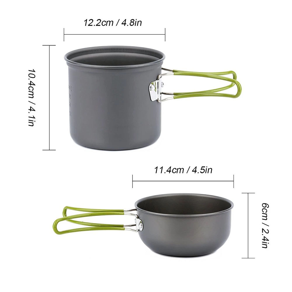 Набор посуды для кемпинга с пл – обзор и цена Camping Cooking Pots And Pans