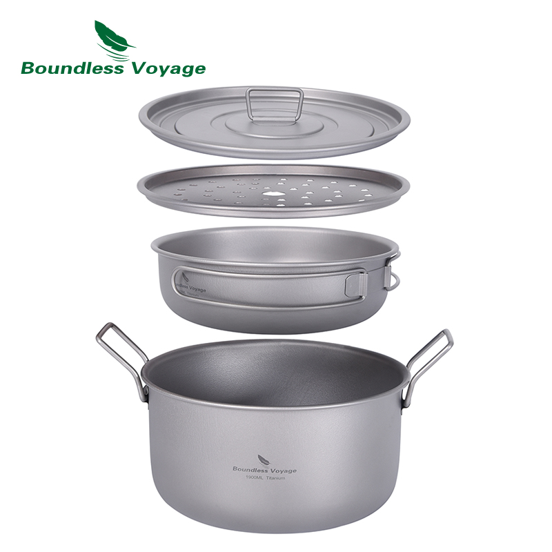 Многофункциональная титановая  – обзор и цена Camping Cooking Pots And Pans